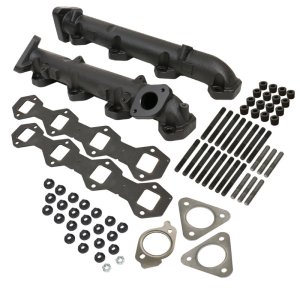 Ford F350 Performance Exhaust - BD Diesel - Exhaust Manifold Kit - Black - `11-`16